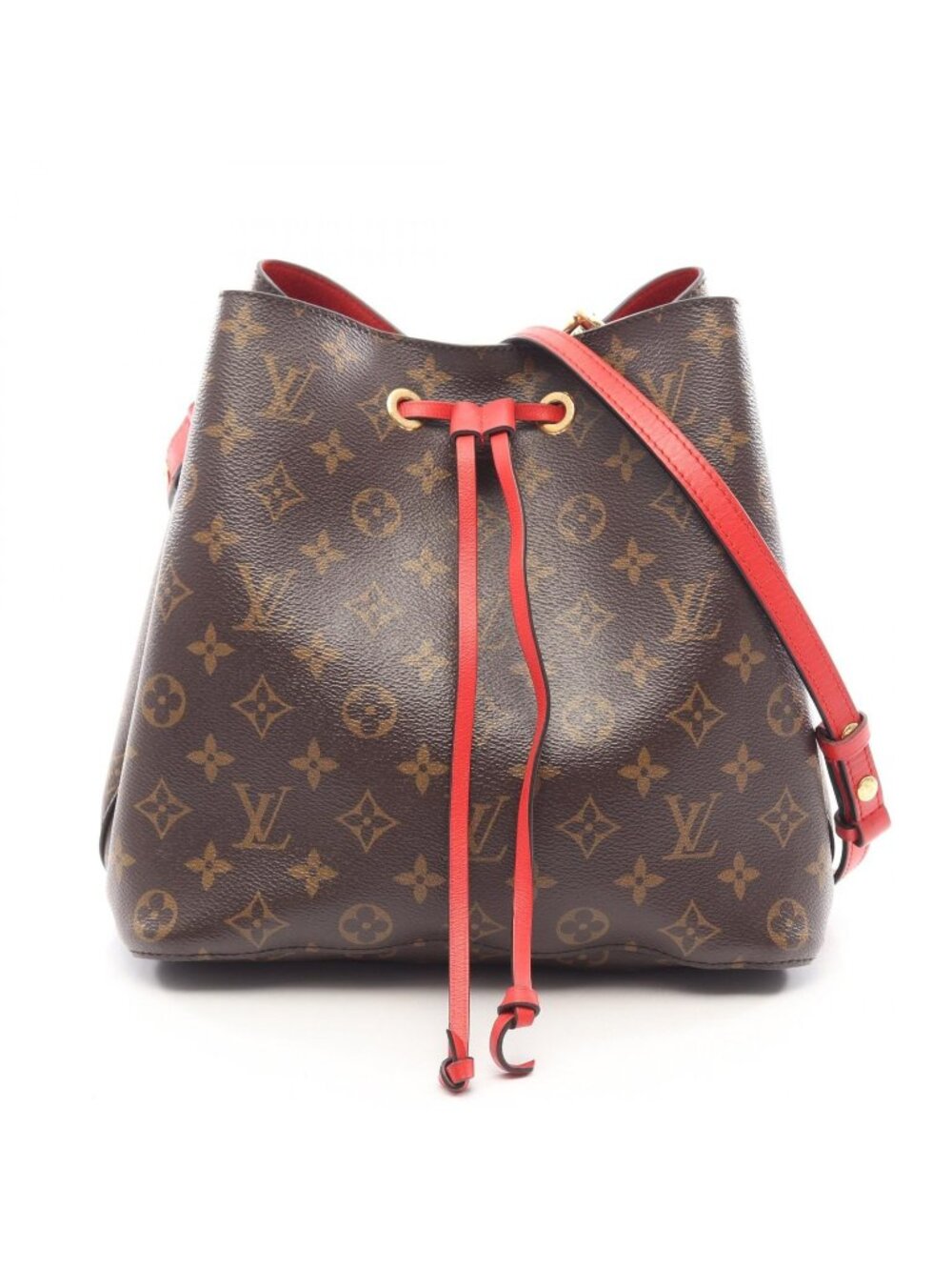 Louis Vuitton Shoulder Bag Neo Noe Coquelicot Leather